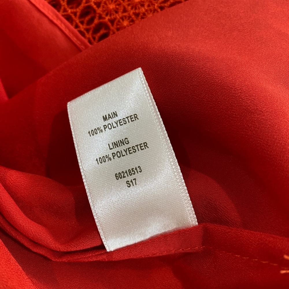 WITCHERY Red Lace Off The Shoulder Lined Cocktail Party Dress Size AU 10 - Picture 5 of 7